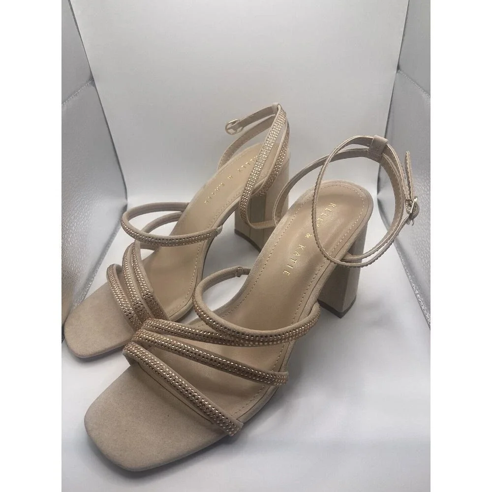 Kelly &‎ Katie Cadene Dress Sandal Heels, Women's Size 8.5 , Color-LT PEACH